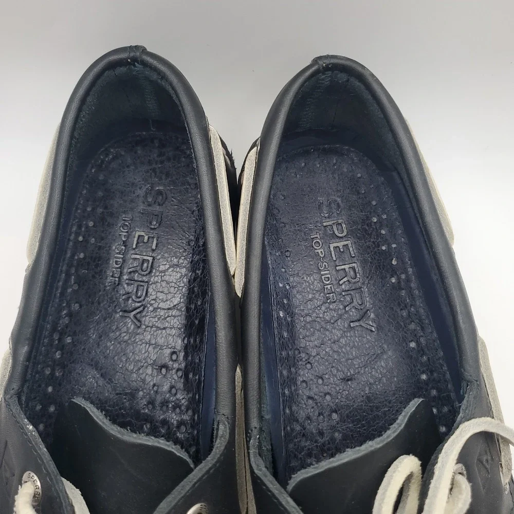 Sperry Top-Sider A/O Authentic Original 2 Eye Navy Boat Shoe Men's size 8 M